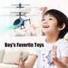 Inductive Aircraft Helicopter with Light Aircraft Suspension Two Anti-fall Games Rechargeable Children's Toys