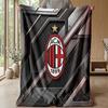 AC Milan Theme blanket Soft Flannel Blanket Plush Throw Blanket Cozy Sofa Bed Blanket for Home Decor
