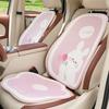 Cartoon Rabbit Car Seat Covers Cute Ice Silk Car Seat Cushion Pink Cars Accessories Interior Girly Cute Full Set Car Seat Covers