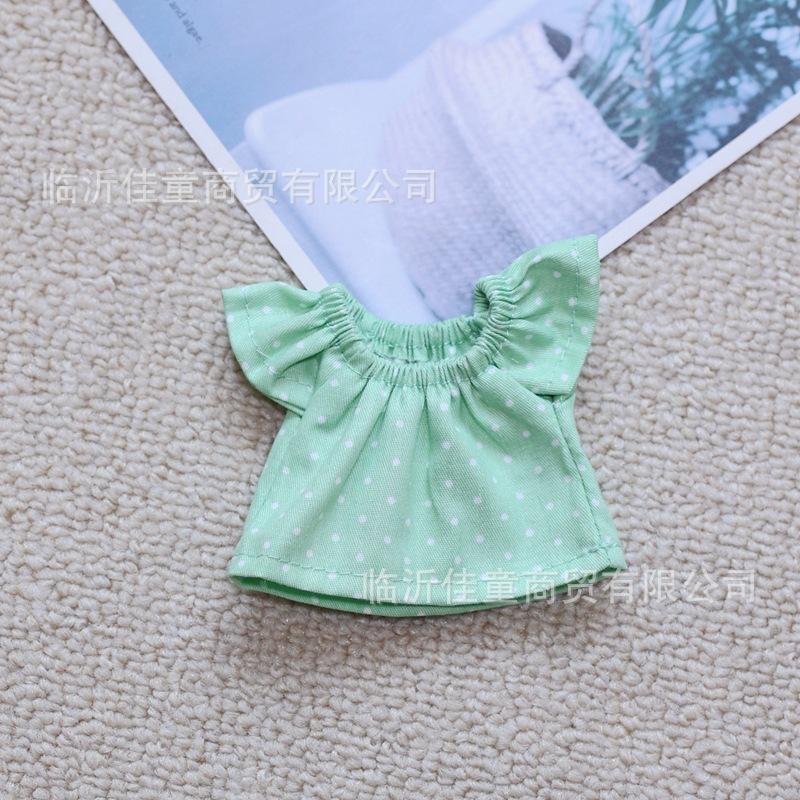 Labubu Doll Clothing Headmaster Dog Floral Dress 17cm Plush Doll Clothing Accessories Labubu I II Idol Doll Sitting Party