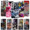Graffiti Mode Cool Handyhülle Für Samsung Galaxy S26 Ultra S23 S24 S25 Edge S20 FE S21 S22 Plus Weiche Druck Hülle Cover Fundas