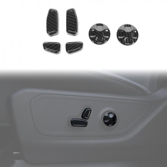 6pcs Electric Seat Adjust Switch Cover Trim For Dodge Charger DurangoRam 1500