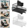 Layer Dish Drying Rack with Adjustable Water Drainage - Modern Kitchen Storage Solution