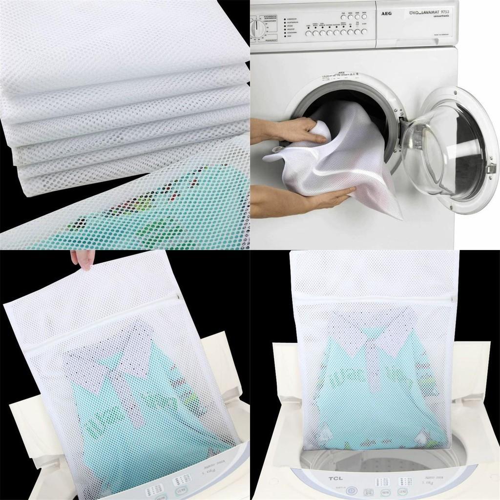 Extra Large Mesh Laundry Net Zipper Bag For Washing Delicates 50x60cm Size