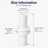 10Pcs 1/2Inch Plastic Hose Barb Connectors With Airtight Seal Smooth Burr Free Edges For Garden Irrigation Water Pipe Connection