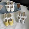 Fashion 2025 New Simple Single Shoes Women's New Round Toe Shallow Mouth Lace Butterfly Knot Soft Knot Mary Jane Flat Single Shoes