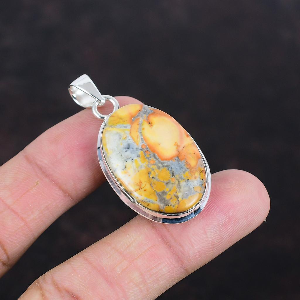 Pandantiv din jaspis Maligano, pandantiv din argint 925, pandantiv elegant lucrat manual, bijuterii din jaspis Maligano, cadouri elegante pentru el