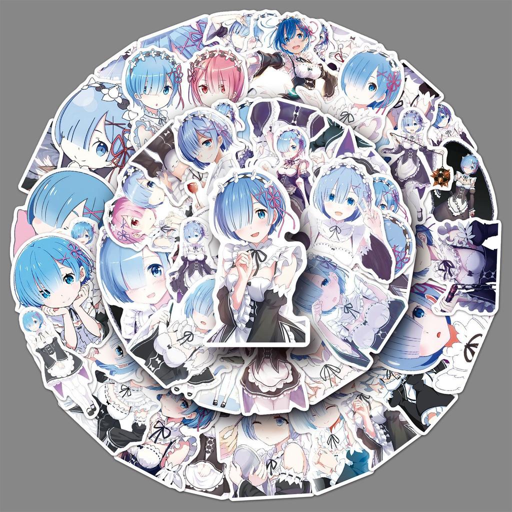 51 New Style Graffiti Stickers Personalized Cartoon Japanese Comic Decoration Mobile Phone Case Computer Stickers