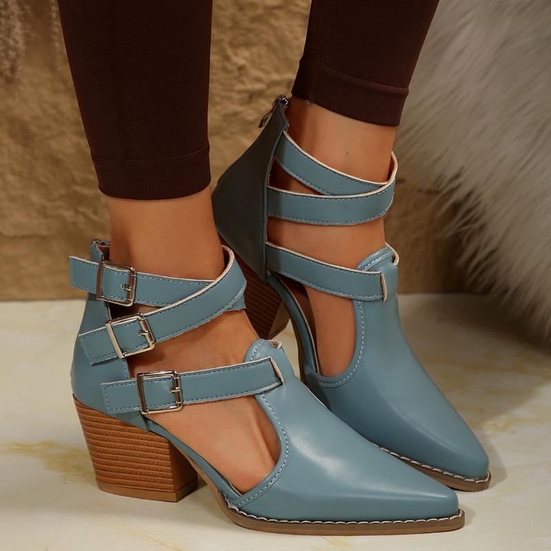 Large Size Fashion High Heel Sandals Women New Thick Heel Shoes