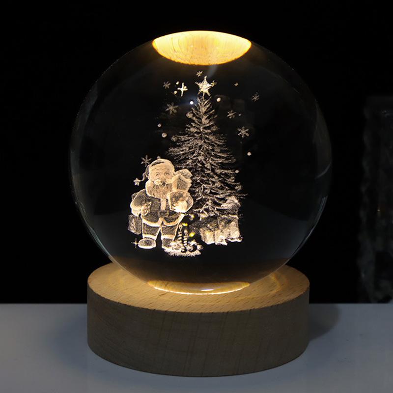 Starry Sky Crystal Ball Night Light - Creative Desktop Ornament Gift