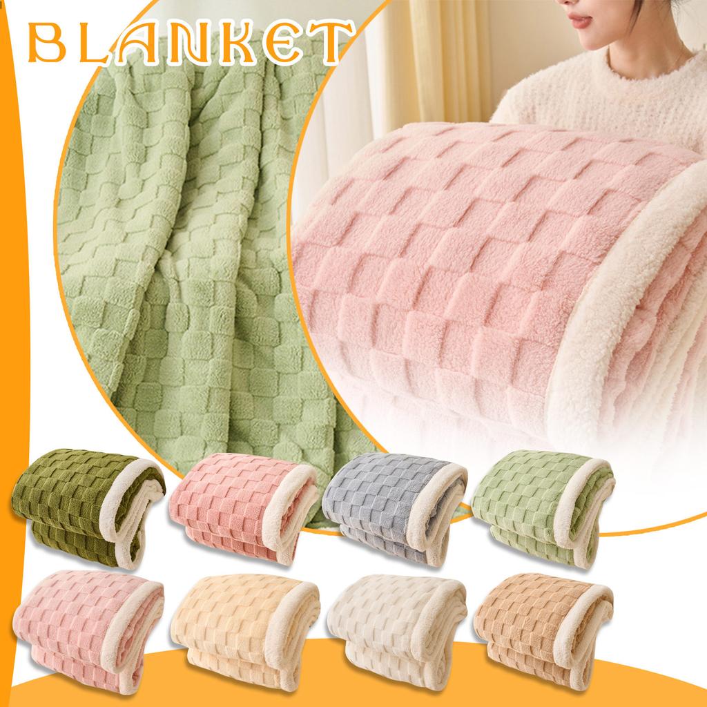 Soft Blanket, Soft Warm Thick Winter Blanket, Reversible Cozy Blanket For Bed, Sofa, Chair And Couch, Wool Blanket