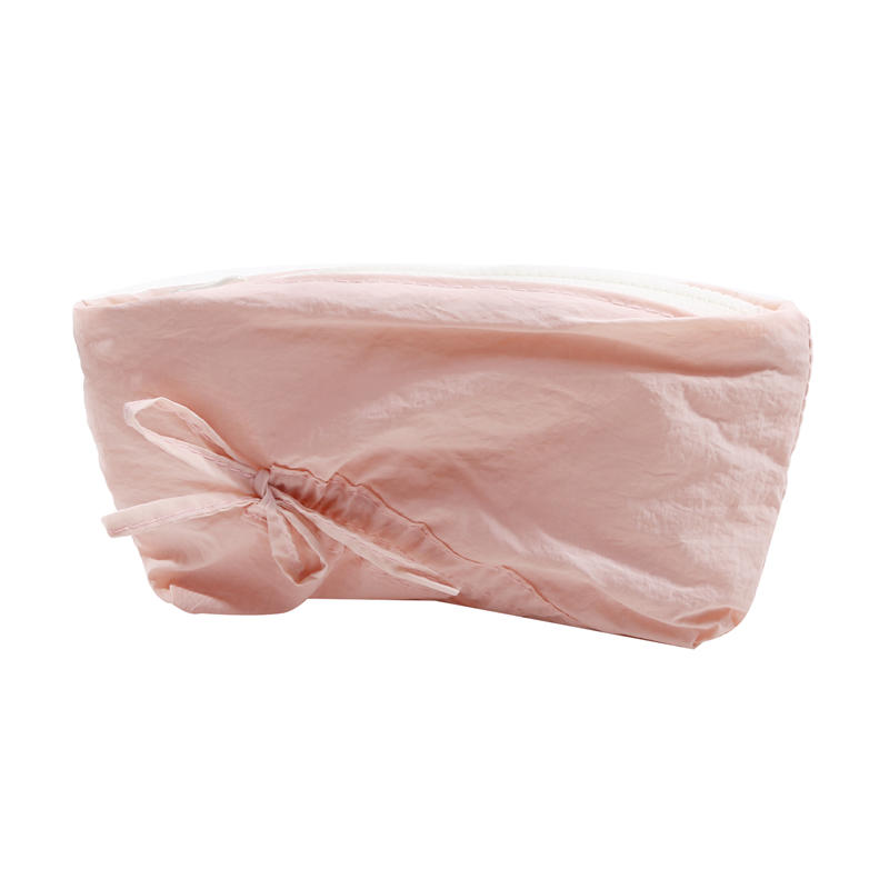 Make Up Pouch Thick Cotton Quilted With Bow Pepper Clothing Pen Box