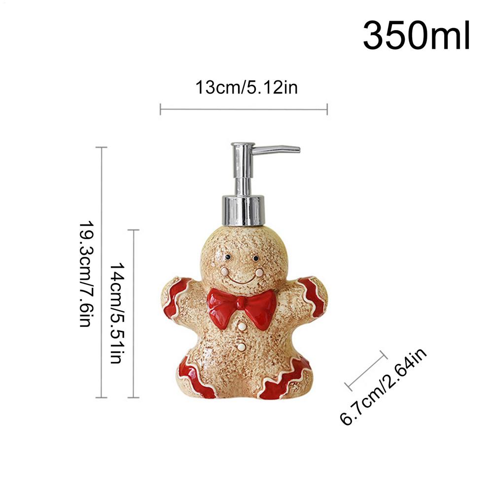 Christmas Hand Soap Dispenser Bathroom Liquid Pump Bottle Christmas Liquid Hand Soap Dispenser for Party Home Kitchen Countertop