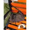 Dámská taška s leopardím vzorem Podpažní taška Americká Retro Taška přes rameno Messenger Taška Podzimní a Zimní Ležérní Kabelka Dámská