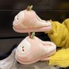 Women's Cartoon Cute Plush Slippers - Warm and Warm Countertop Cotton Winter Home Slippers Thick Bottom Casual Indoor Shoes