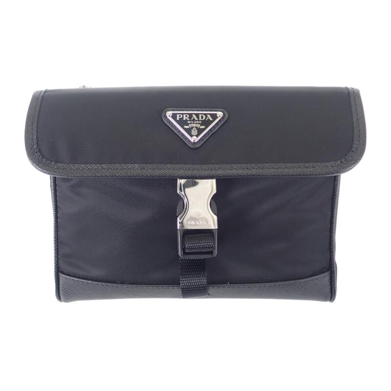 Prada 2ZH108_2DMH_F0002 Umhängetasche schwarz Safiano/Nylon Damen