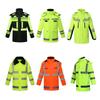 Reflexiv Vinter Regntät Jacka för Trafiktjänst - Tjockt Foder för Köldskydd