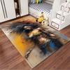 Abstract Fierce Woman Portrait Suitable As a Non-slip Mat for the Living Room or Bedroom Sofa