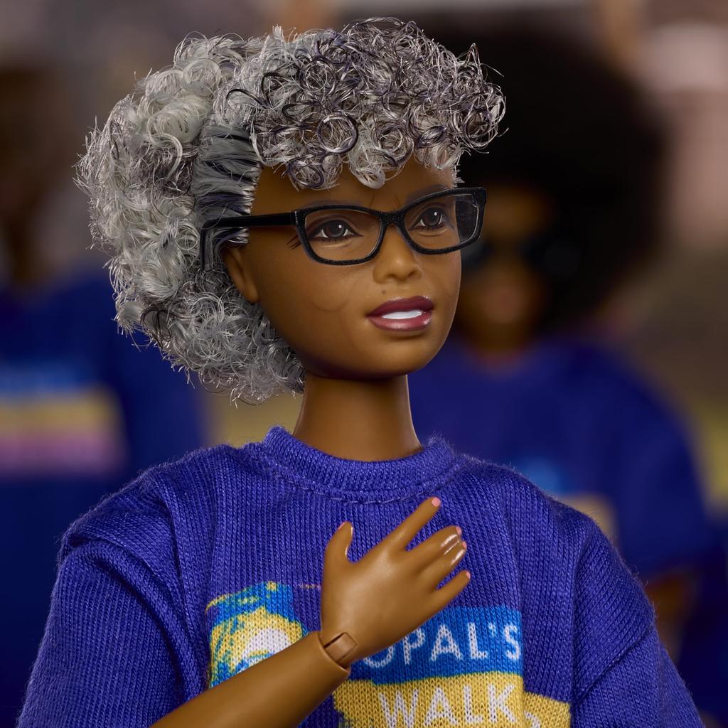 Barbie Inspiring Women Opal Lee Barbie Inspiring Women Signature Black Doll House for Pretend Ages 6 and Up - Dress-Up Play, (JJX60)