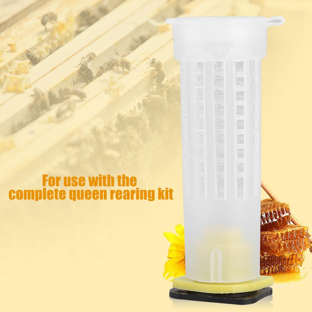 10 Packs Beekeeping Rearing Cup Kit Bee Queen Cages Roller Beekeeper Tool Equipment