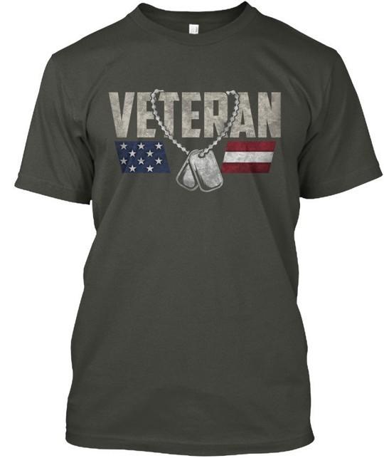 Veteran Logo Original - T-Shirt Made in the USA Size S to 5XL