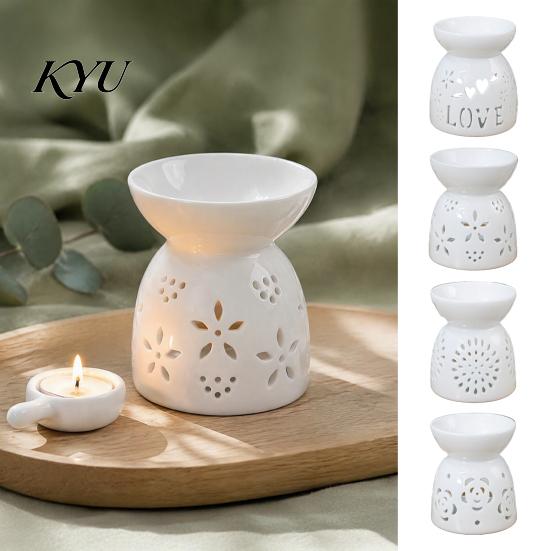 Essential Oil Diffuser for Home Ceramic Tealight Candle Holder, Burner Wax Melt Burners, Aromatherapy Aromatic Bedroom Aroma Decor Christmas