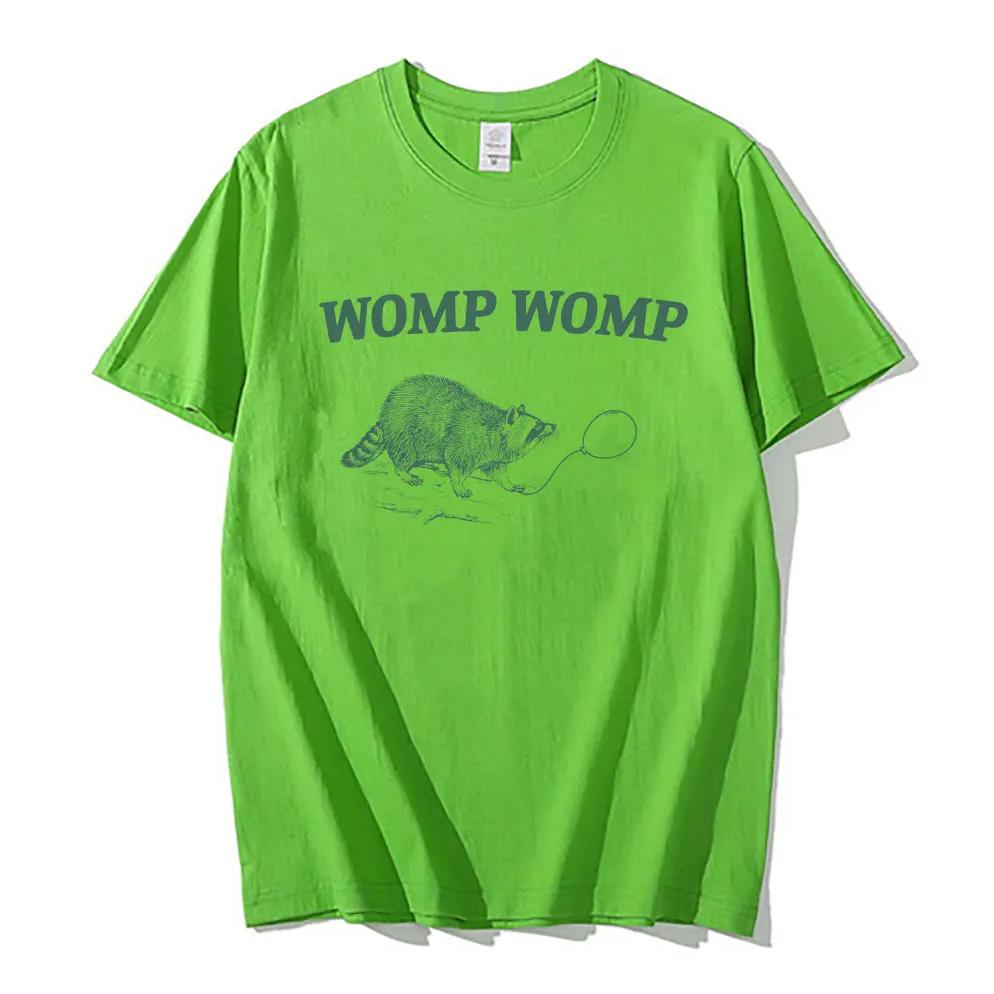 

Funny Raccoon Womp Womp Meme Men Women Casual Pure Cotton Short Sleeve T Shirts Classic Streetwear Male Vintage Oversized Tshirt M