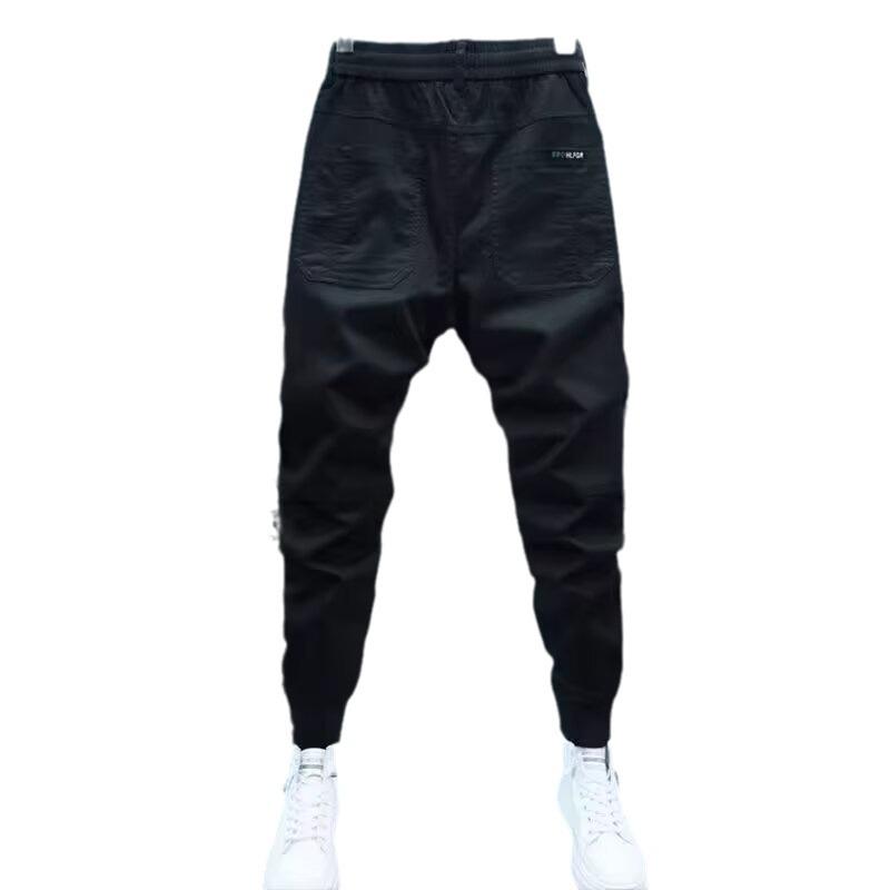 2024 Trendy Men's Loose Straight Casual Pants: All-Match Hong Kong Style Leggings