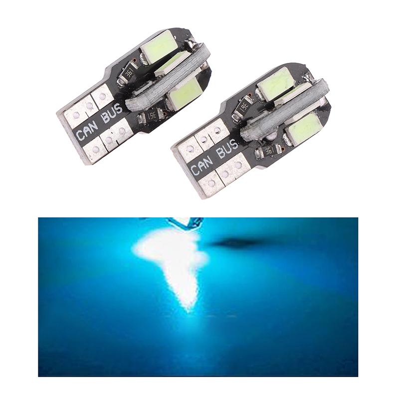 2PCS T10 LED Small Bulbs Canbus 5630 8SMD 12V 8000K License Plate Lamp Car Map Dome Lights Parking Light Auto Signal Lamp