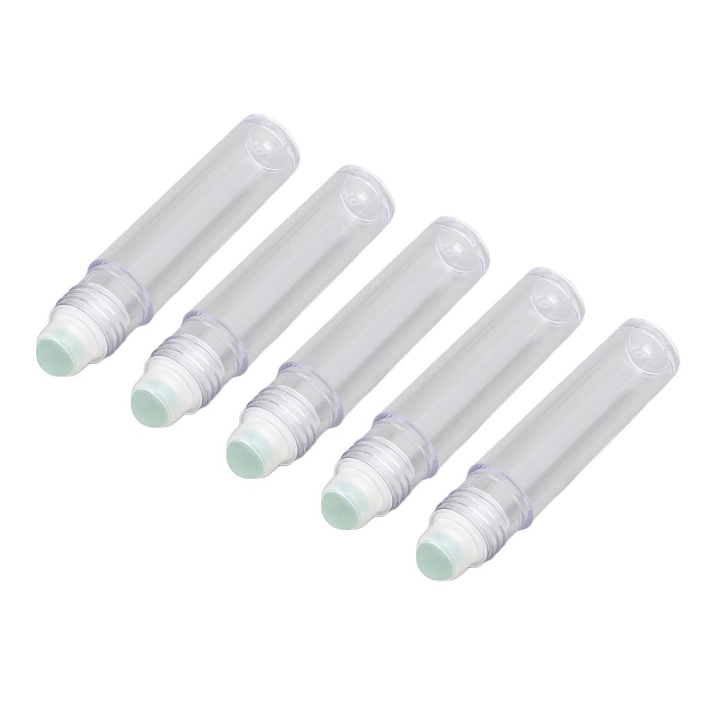10pcs Flacon Roll-on 7ML Plastique Voyage Portable Vide Rechargeable Parfum Huile Essentielle Roller