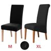 1pcs Polar Fleece Chair Cover Stretch XL Size Long Back Chair Covers Seat Covers With Back For Wedding Dining Room Chairs For Kitchen