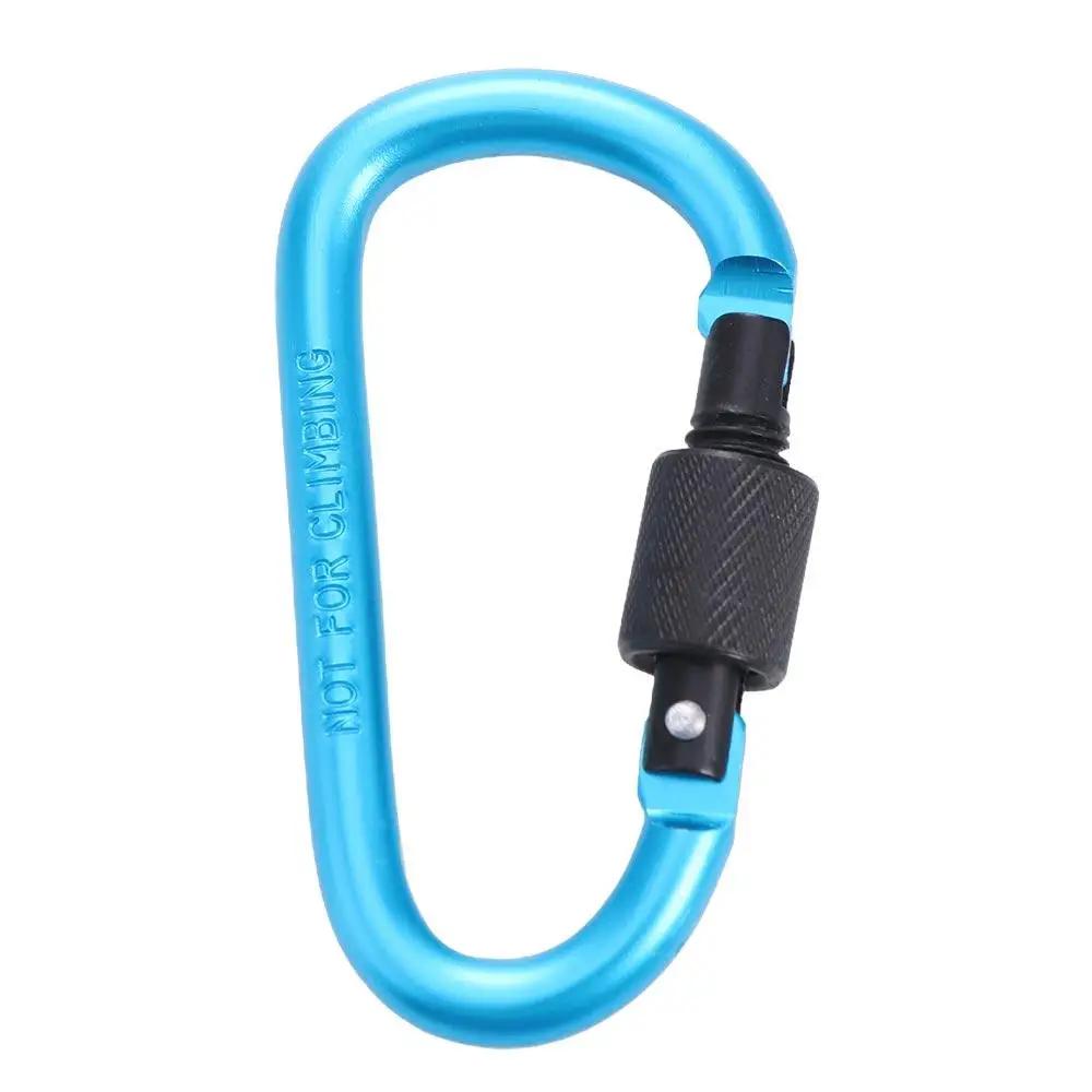 Seil Schnalle D-Form Karabiner Karabiner Schlüsselanhänger Karabiner Clip Touristen Haken Angelkarabiner Schnalle Wasserbecher Schnalle