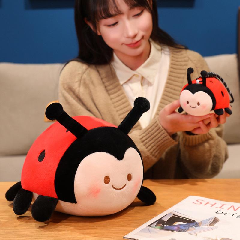 Ladybug Baby Doll Plush Backpack Pendant - Early Education Toy for Kindergarten Students