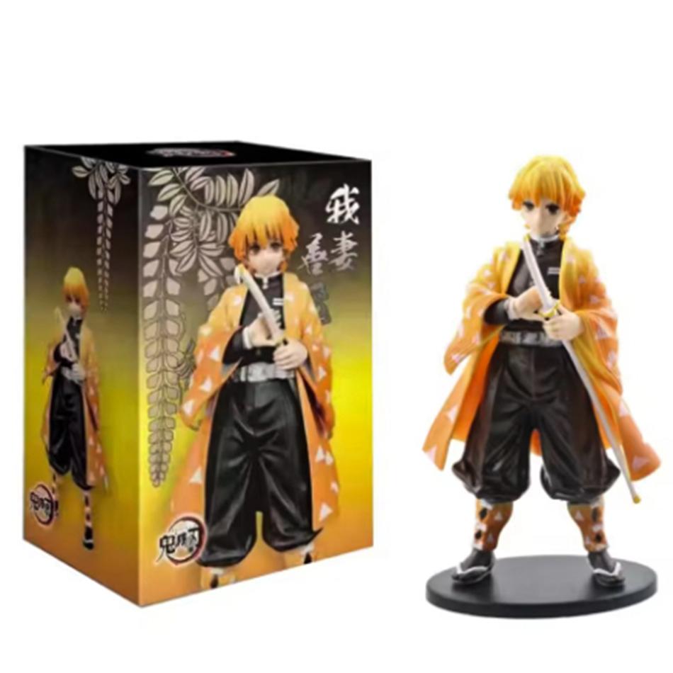 Hot Demon Slayer Anime Figure Tanjirou Agatsuma Zenitsu Kyoujurou Anime Model Action Figure PVC collection Toy for Kids Gift