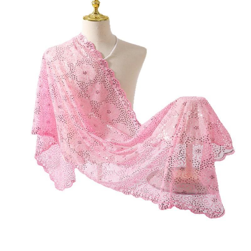 Temperament Elegant Plum Blossom Sequins Embroidered Shawl Bridal Cheongsam Evening Dress Banquet Shawl