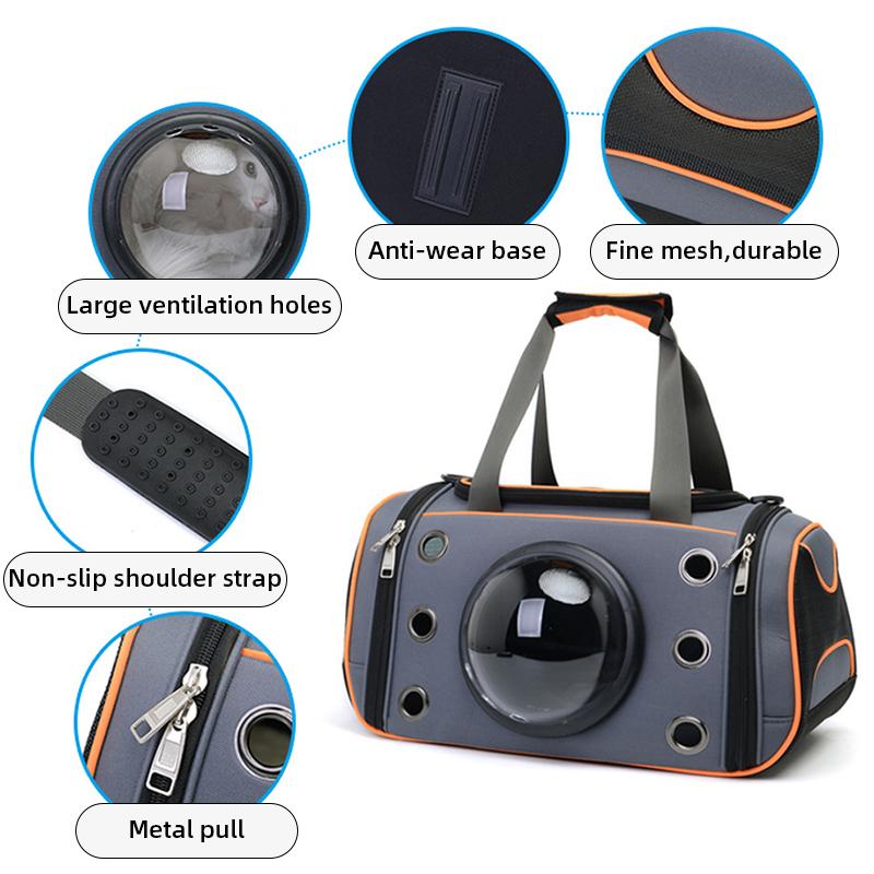 Sac De Transport Pour Chien, Respirant, Grande Capacité, Sac De Transport Pour Chat, Sortie Pour Animaux De Compagnie, Sac À Main Portable Pour Chiot