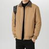 Mens Winter Down Jacket With Stand Collar 50% White Duck Warm Loose Casual Business Outerwear