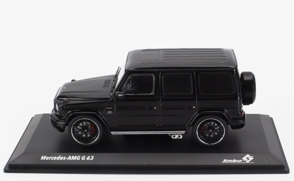 Solido Mercedes-Benz 1/43 Scale Diecast Model Car: Benz G-Class G63 AMG 2018 (Black) [Parallel Import]
