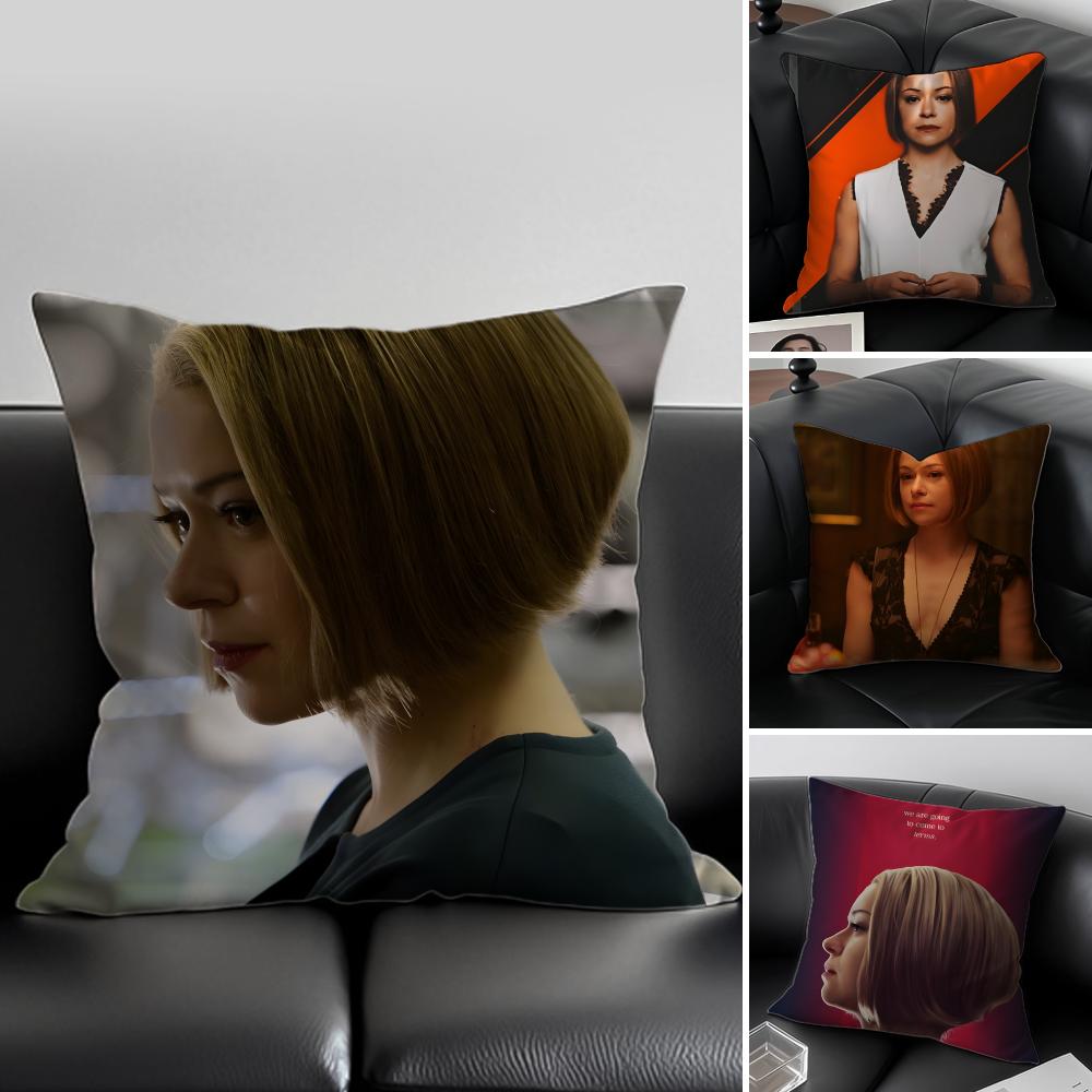 Orphan Black Character RRachel Duncan Cushion Cover Pillow Case Antidustmite Invisible Zipper Silky Plush Cushion