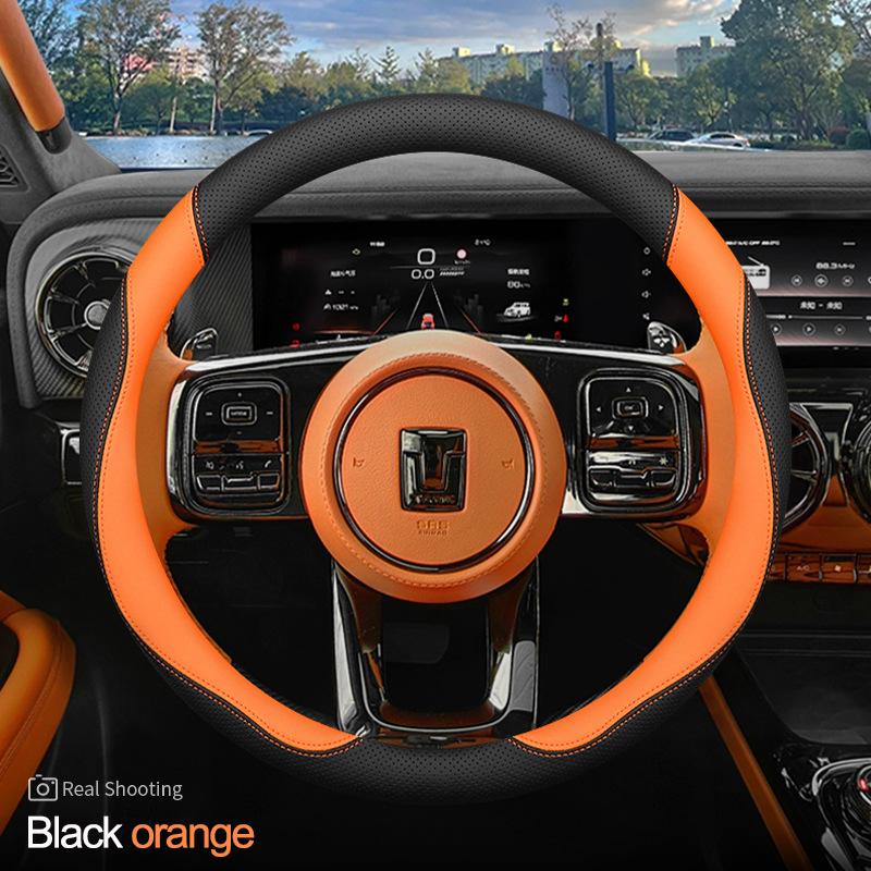 Car Steering Wheel Cover Wrap for Great Wall TANK 500 Hi4t 300 2026 2026 2026 Round Type Steering-Wheel