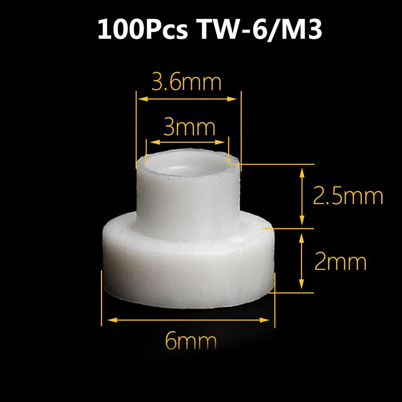 Screw Nylon Transistor Gasket The Step T-Type Plastic Washer