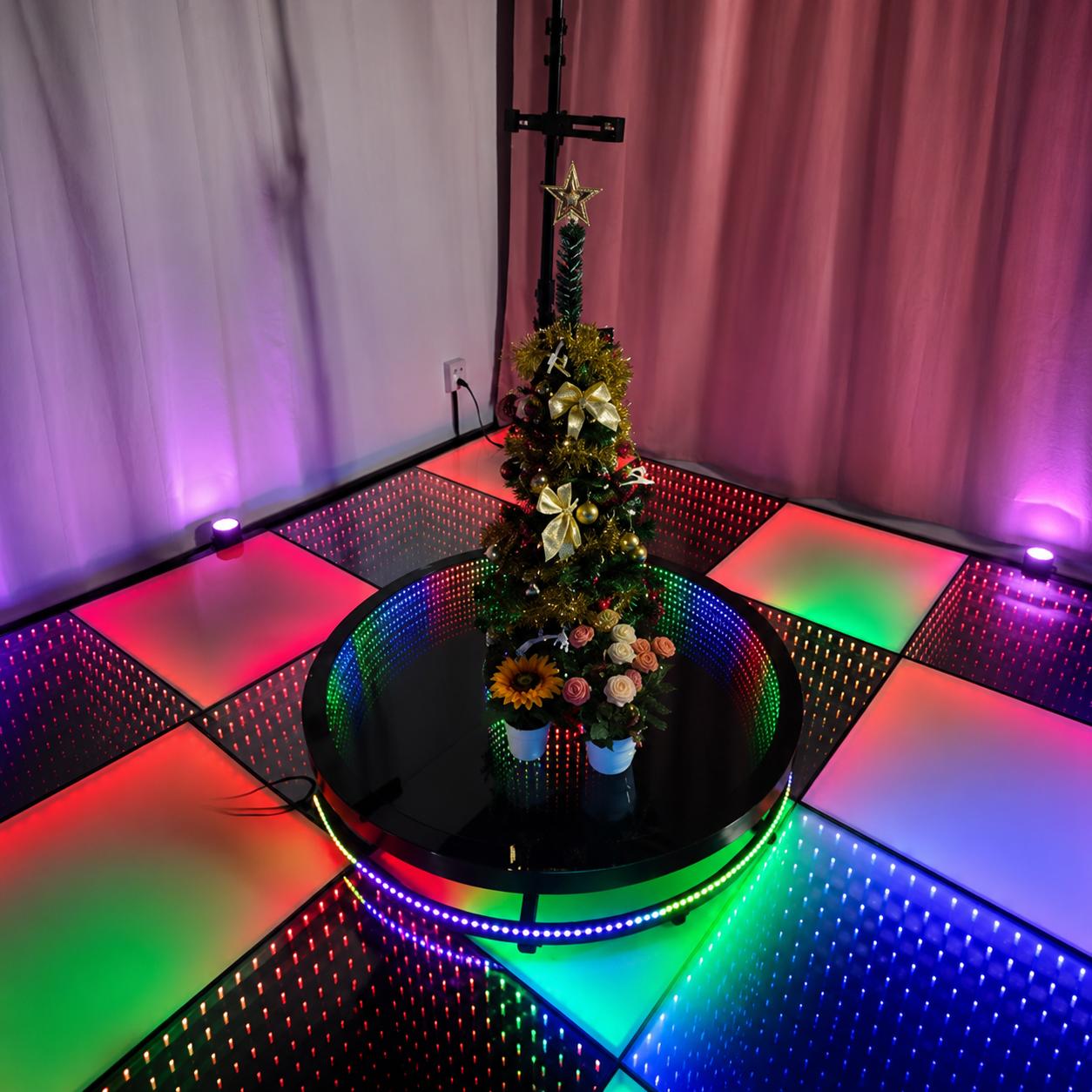 Germany warehouse Glass Platform Booth Led