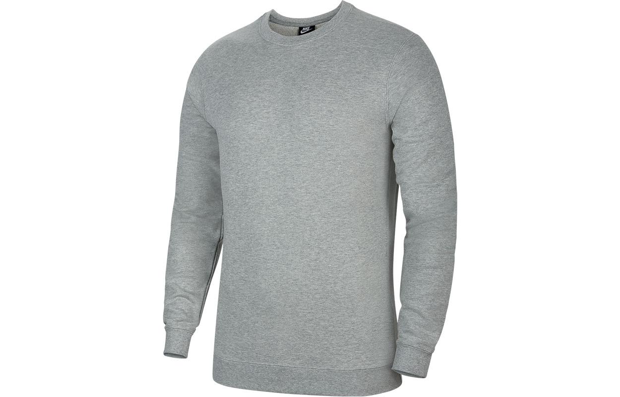 Nike Sweatshirts Men s Gray Crew Neck Moderate Regular BV6164-063 S