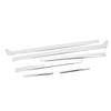 6 Pcs Car Body Door Trim Cover Self Adhesive Stainless Steel Chrome Plated Body Door Decorative Trim