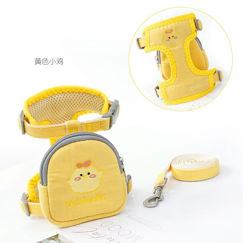 Dog Leash Small Dog Undershirt Chest Strap Teddy Anti-Breakaway Dog Walking Leash Small And Medium-Sized Pets Applicable