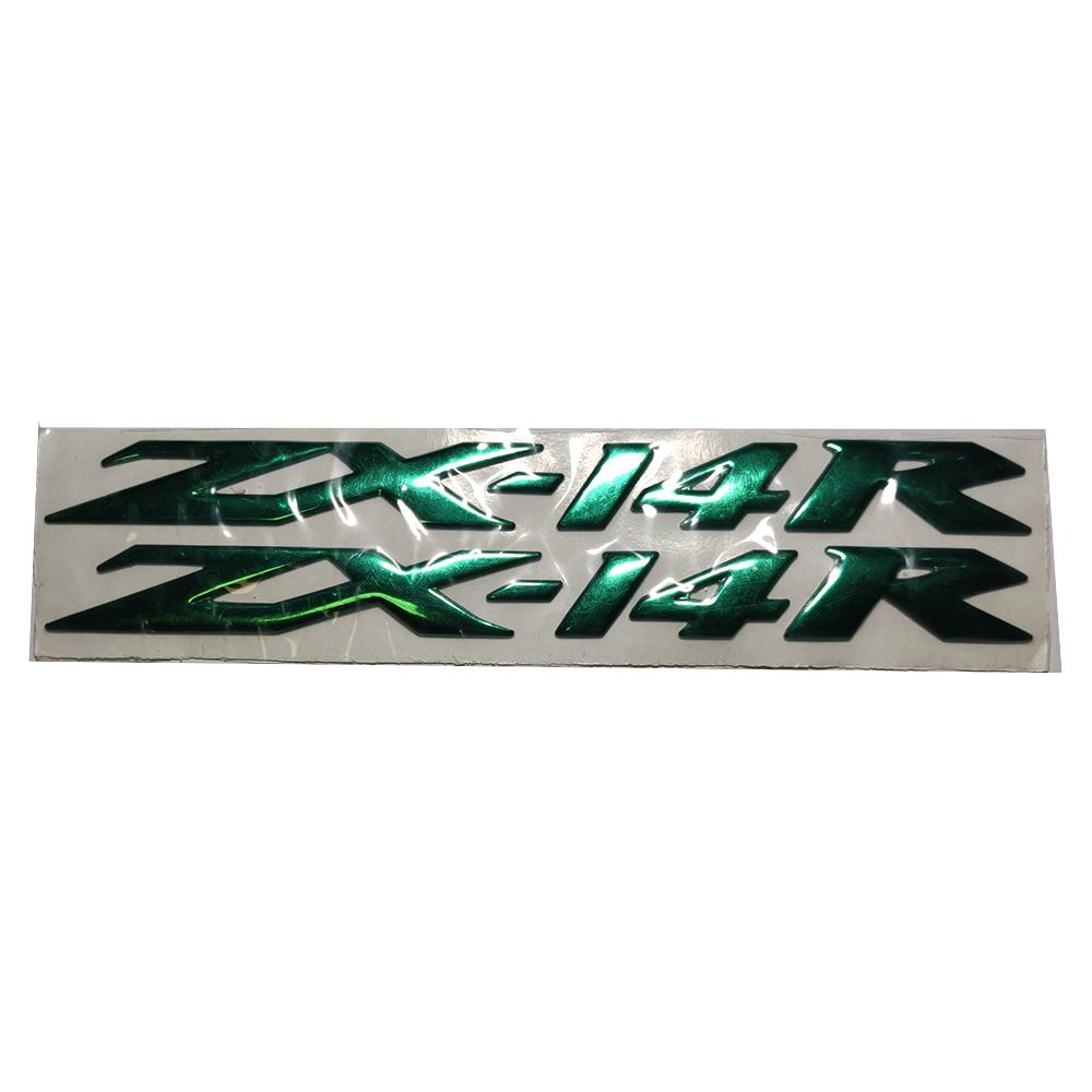 Motorcycle 3D Emblem Badge Decal Tank Wheel ZX14R Sticker Soft Reflective Decal For Kawasaki Ninja ZX14R