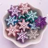 10 stücke Gemischte Bunte Harz 3D Candy Farbe Snowfloer Flatback Cabochon Figuren Sammelalbum DIY Weihnachten Home Decor Zubehör Handwerk
