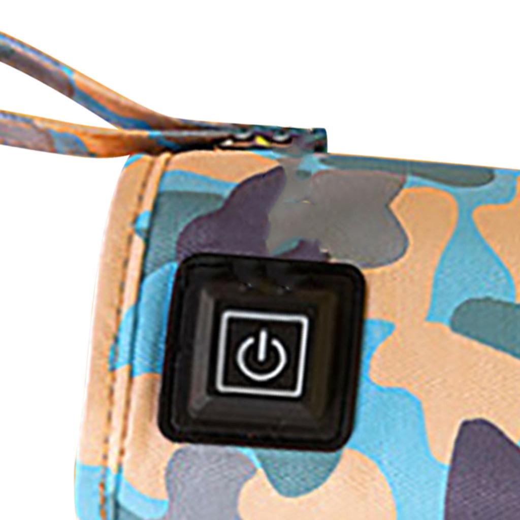 USB Milk Bottle Warmer Bag Size Temperature Adjustable Portable Feeding Bottle Warmer 5V 2A Blue