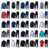 Men Women Soccer Training Tracksuit Set Half-Zip Long Sleeve Quick Dry Football Jersey Sportswear