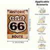 Historic Route 66 Metal Sign Wall DecorBlanket Flannel Throw Blanket for Sofa, Bed, Travel, Camping, Office, Couch, Chair, And Bed Gift for